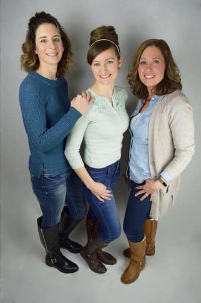Charity Mikkelson, Stephanie Shantz, and Sarah Franz — the Be the Magic leadership team